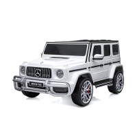 Eлектрически джип Mercedes G63 за две деца бял EVA гуми