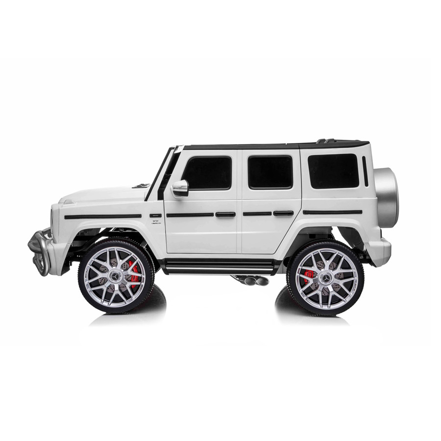 Eлектрически джип Mercedes G63 за две деца бял EVA гуми
