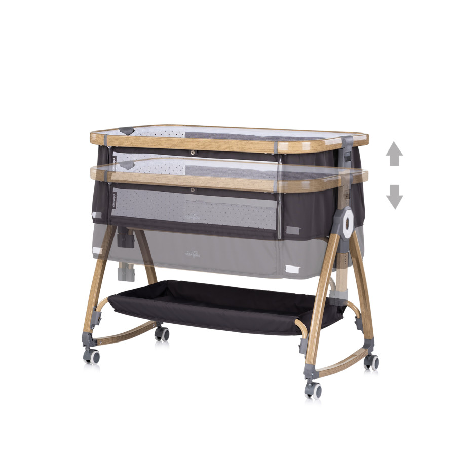 Кошара с подвижна страница и колелца Charisma тъмносиво