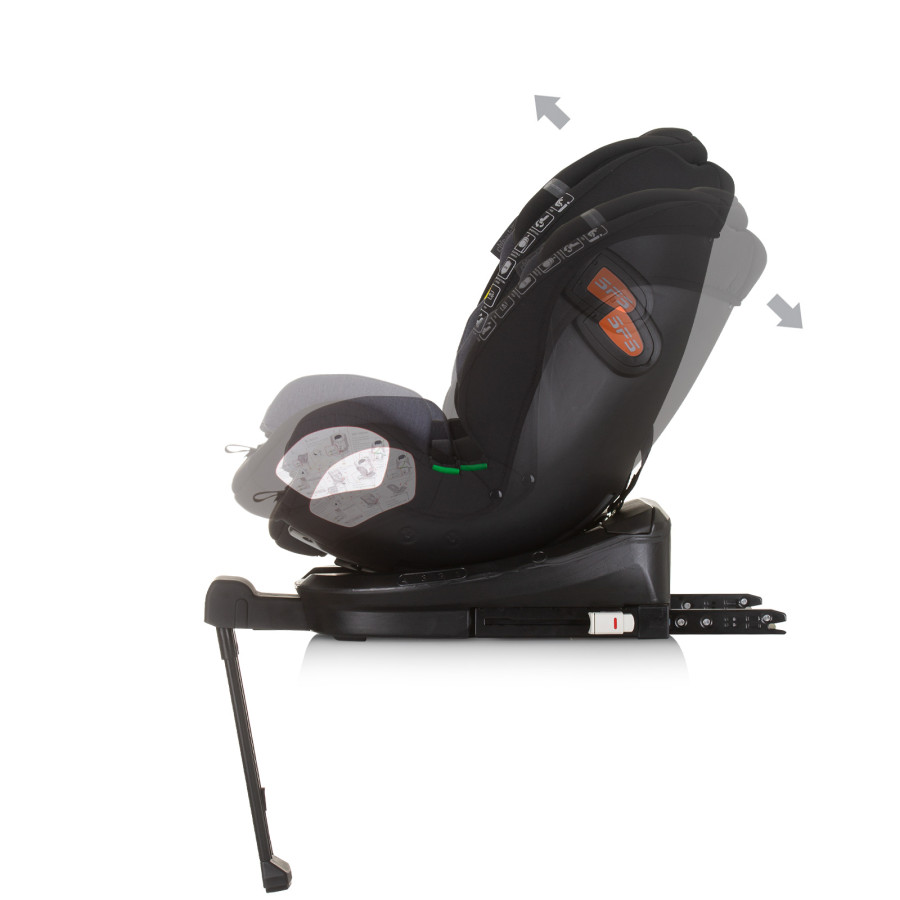 Стол за кола 360 I-size 40-150 Торино обсидиан