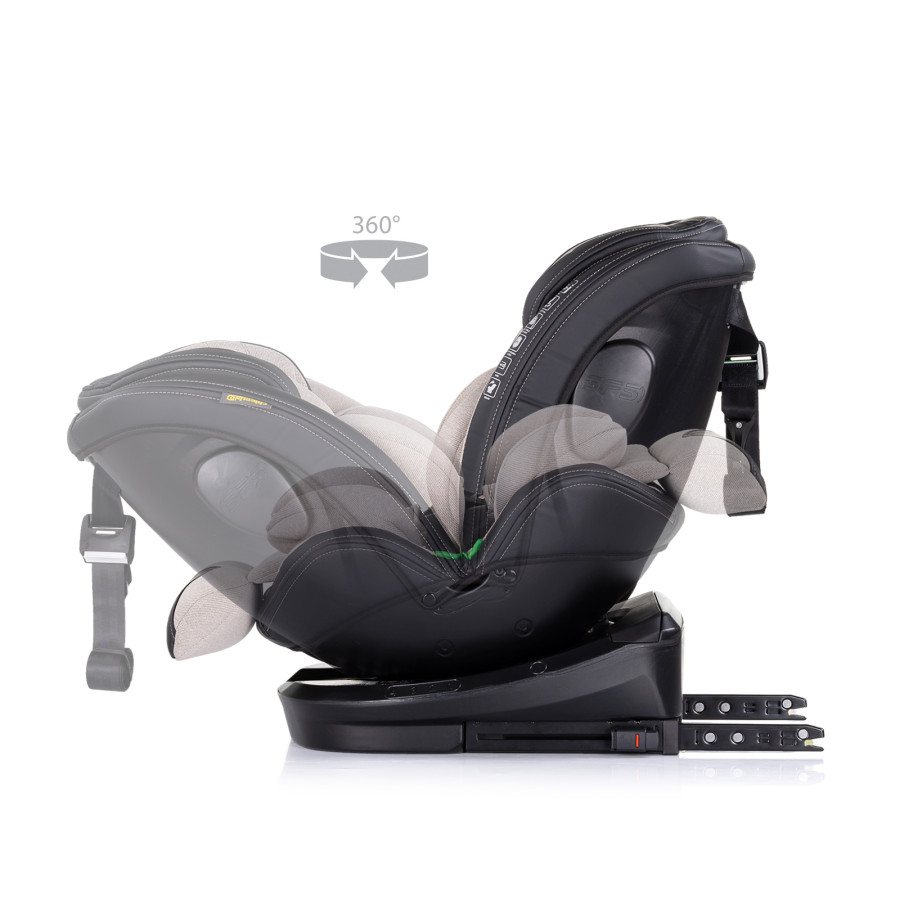 Стол за кола 360 i-Size 40-150 см Hypnotic тирамису