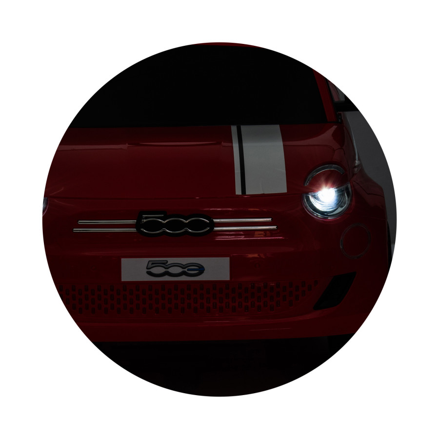 Електрическа кола FIAT 500 червена