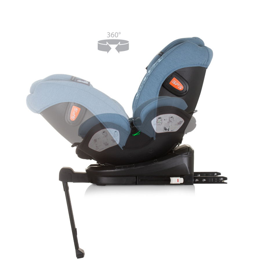 Стол за кола 360 I-size 40-150 Торино синьо
