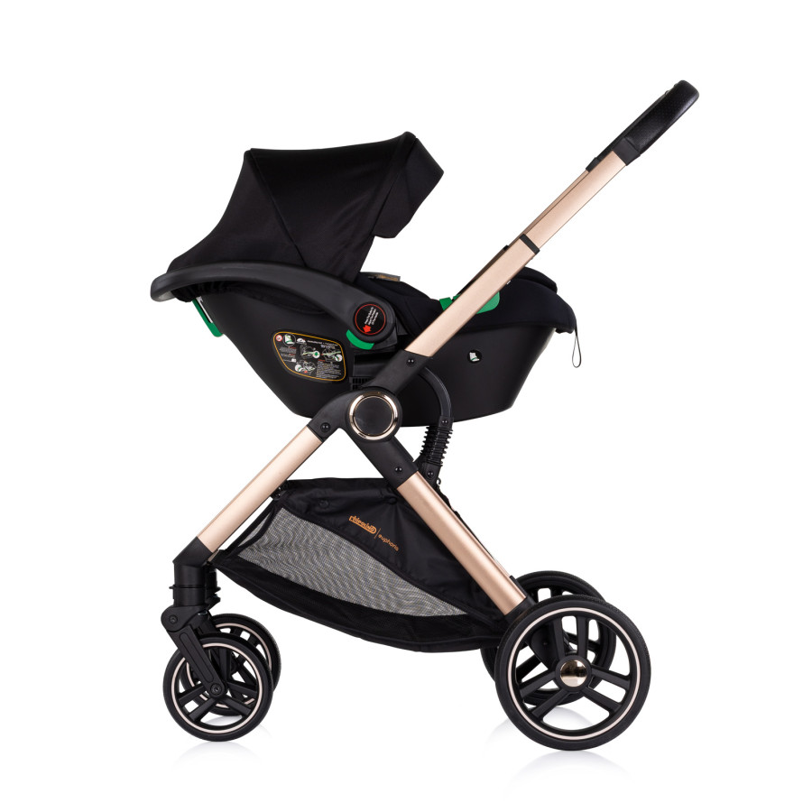 Детска количка 3 в 1 Еуфория черна