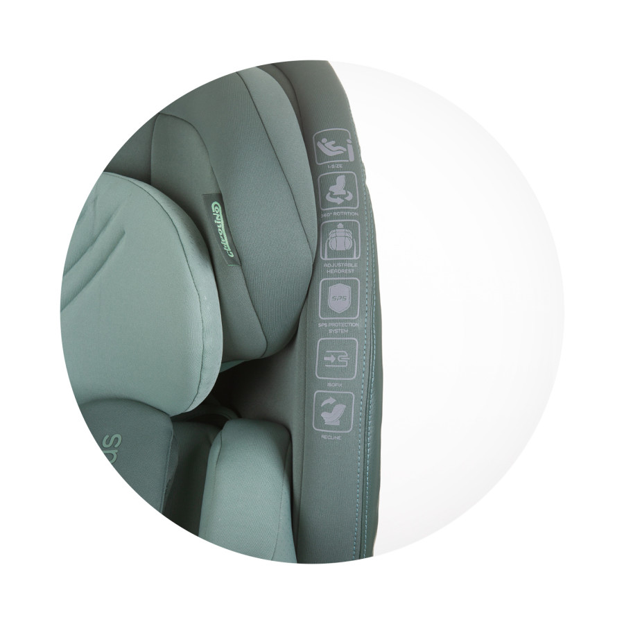Стол за кола 360 I-size 40-150 Максимус зелен