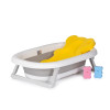 Сгъваема вана с матраче и стойка Mini Spa (78см) сив