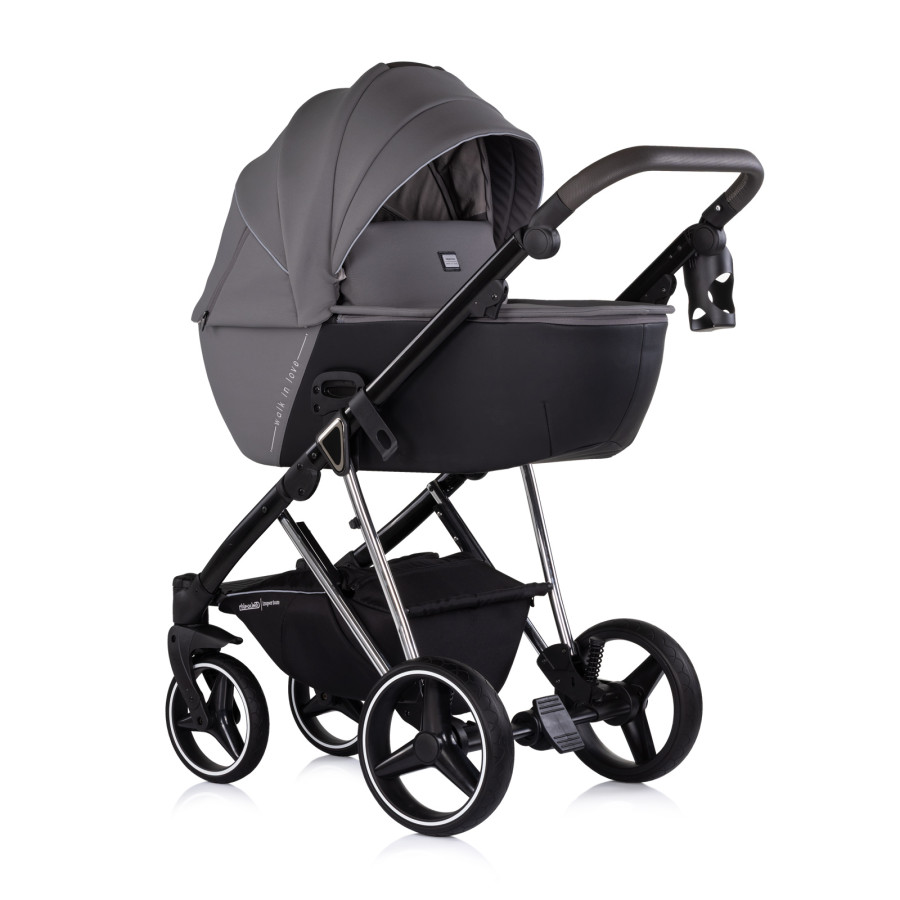 Детска количка 3 в 1 Империум тъмно сива