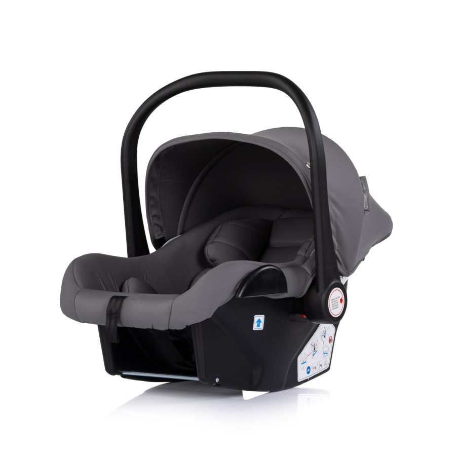 Детска количка 3 в 1 Империум тъмно сива