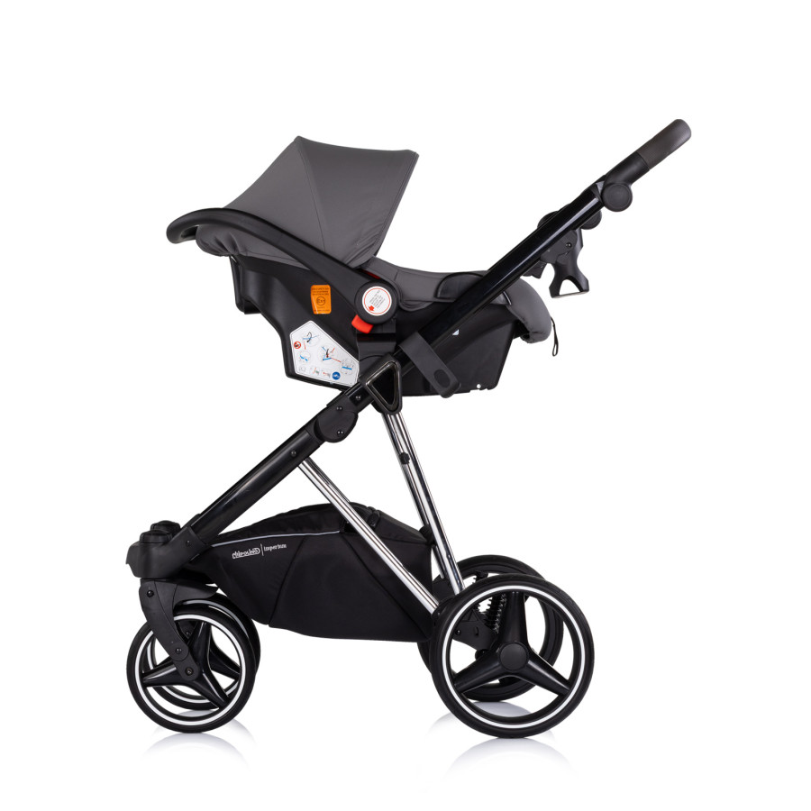 Детска количка 3 в 1 Империум тъмно сива