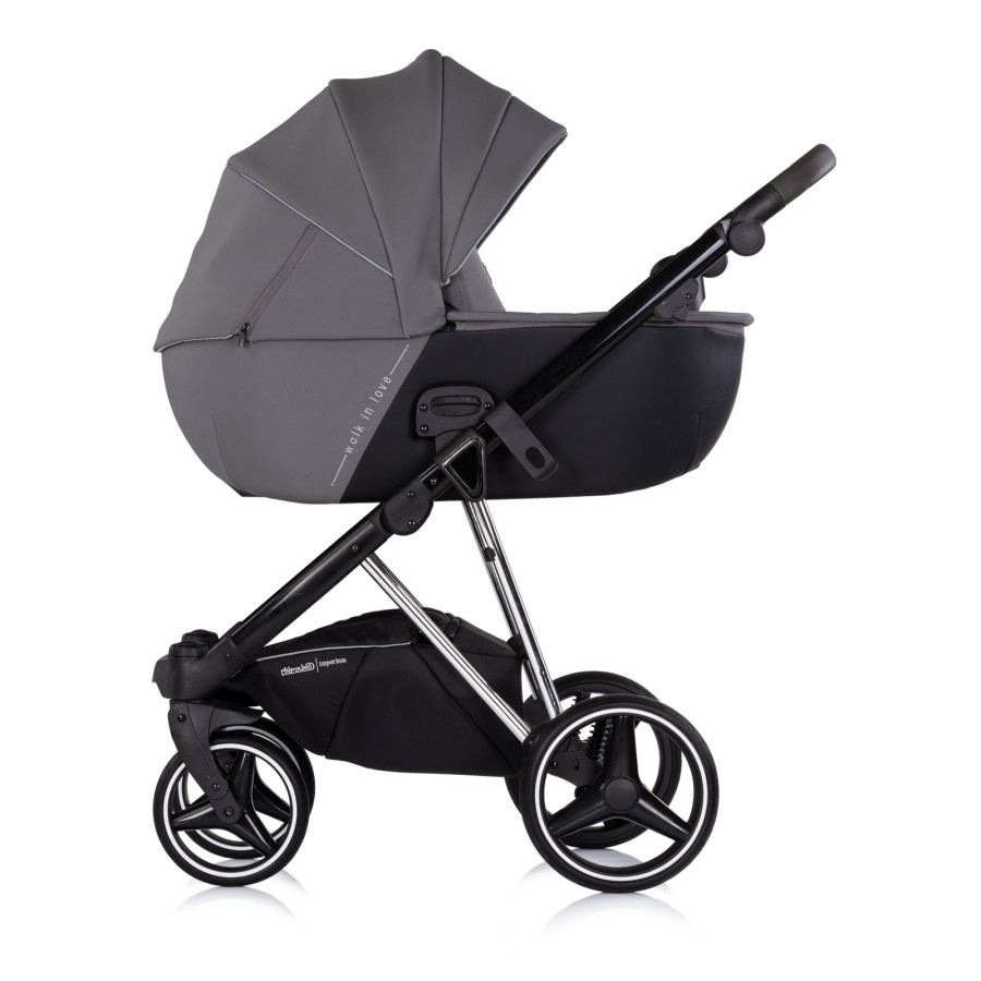 Детска количка 3 в 1 Империум тъмно сива