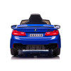 Електрическа кола BMW M5 синя с EVA гуми и коженa седалка