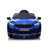 Електрическа кола BMW M5 синя с EVA гуми и коженa седалка
