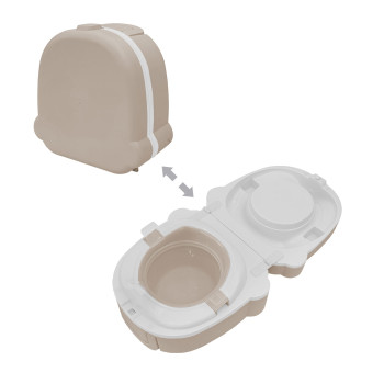 Гърне за пътуване Potty to Go бежово