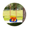Голям батут Playground 200 см с пързалка зелен