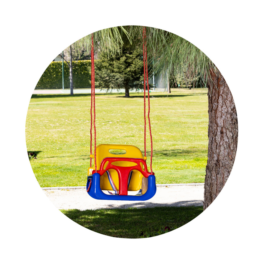 Голям батут Playground 200 см с пързалка зелен