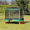 Голям батут Playground 200 см с пързалка зелен