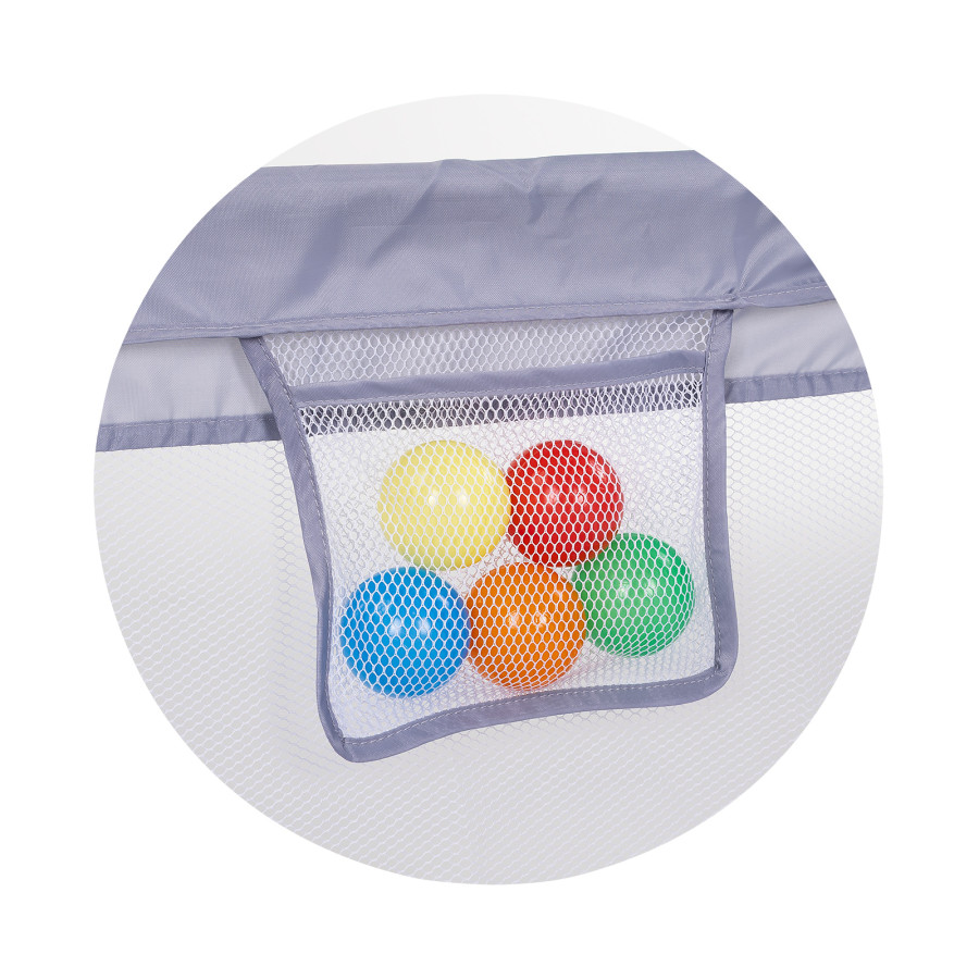 Кошара за игра Easy 180/180 см сгъваема сива