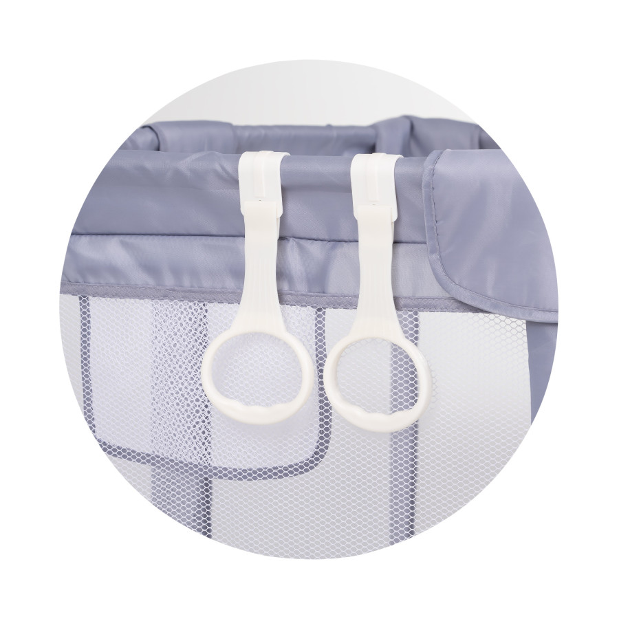 Кошара за игра Easy 180/180 см сгъваема сива