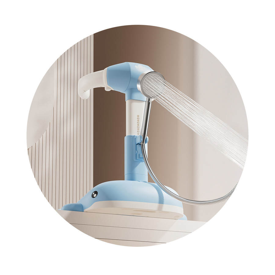 Помощна стойка за къпане с опора Китче синя