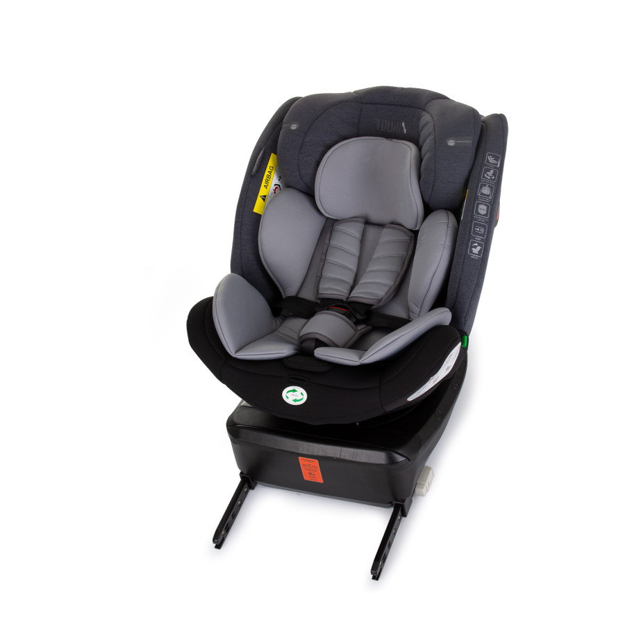 Стол за кола 360 I-size 40-150 Торино сиво микс