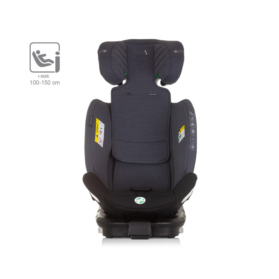 Стол за кола 360 I-size 40-150 Торино сиво микс