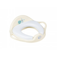 Тоалетна мека седалка Куче и Коте жълта