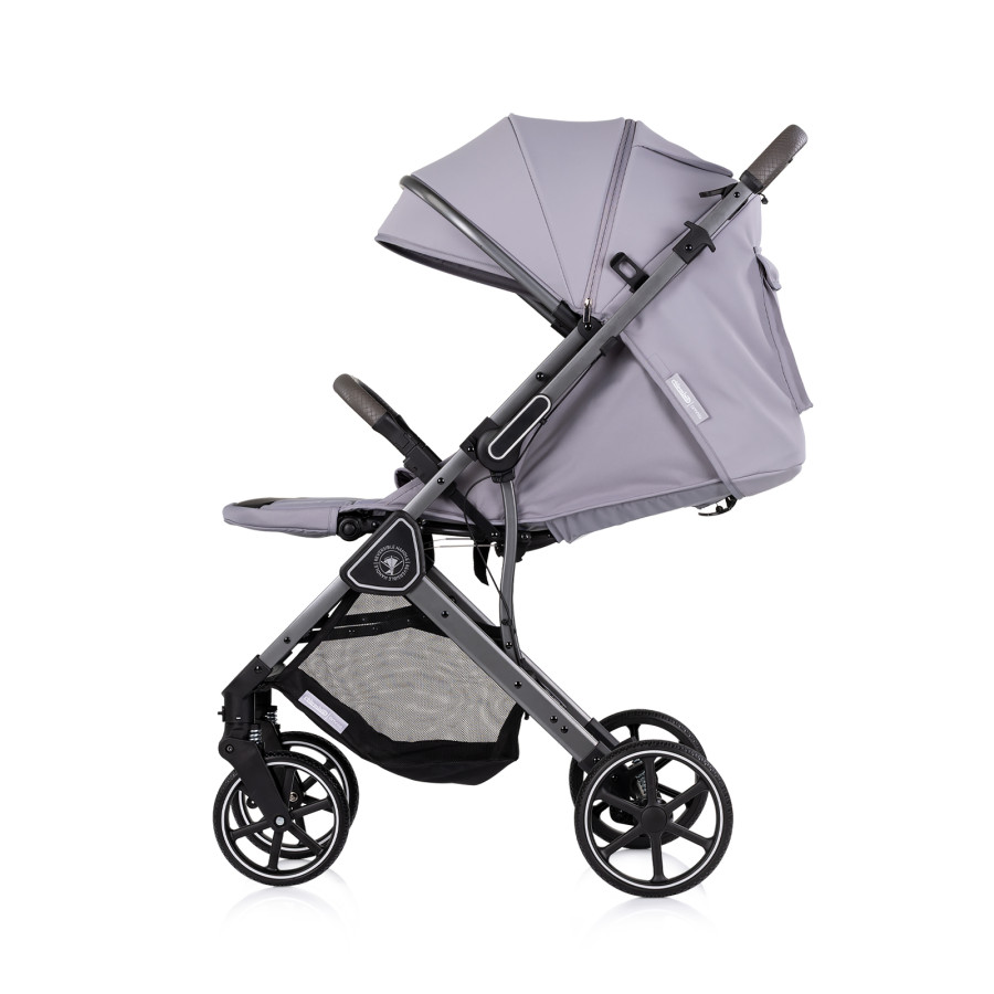 Детска количка с въртяща дръжка Омния платина