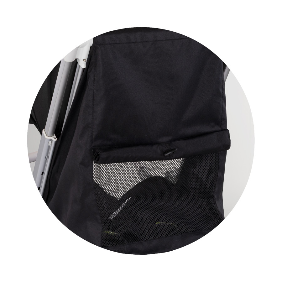 Детска количка 22 кг Pocket черно