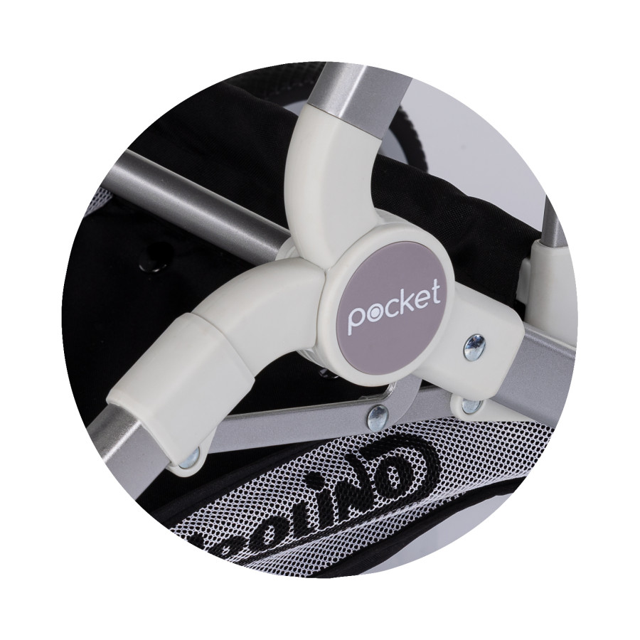 Детска количка 22 кг Pocket черно