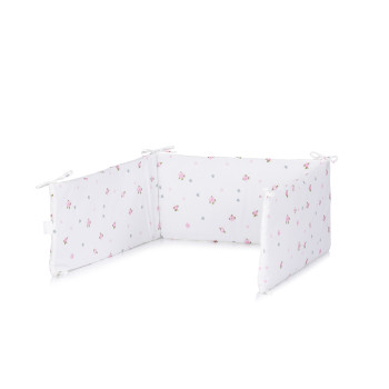 Обиколник за бебешко легло 30/180 см Рози