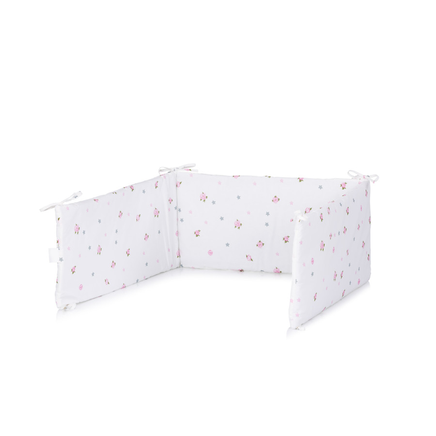 Обиколник за бебешко легло 30/180 см Рози