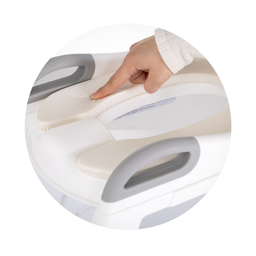 Помощна тоалетна седалка Киди сива