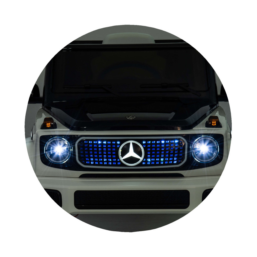 Eлектрически джип Mercedes EQG бял EVA гуми
