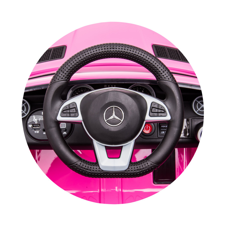 Акумулаторна кола Mercedes Benz SLC300 розова