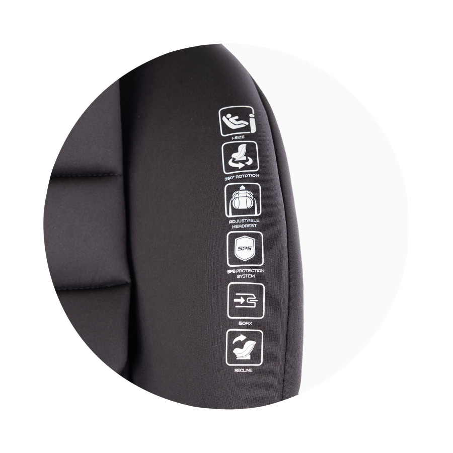 Стол за кола 360 I-size 40-150 см Premium къпина