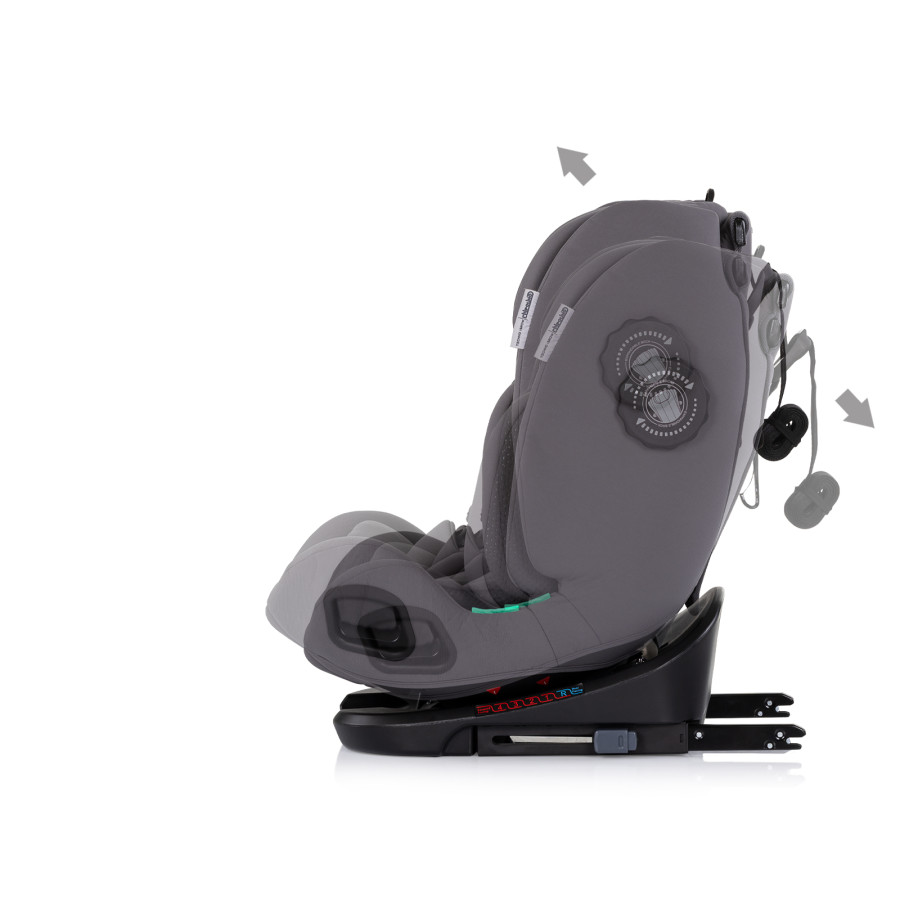 Стол за кола 360 I-size 40-150 см Techno iGrow сив