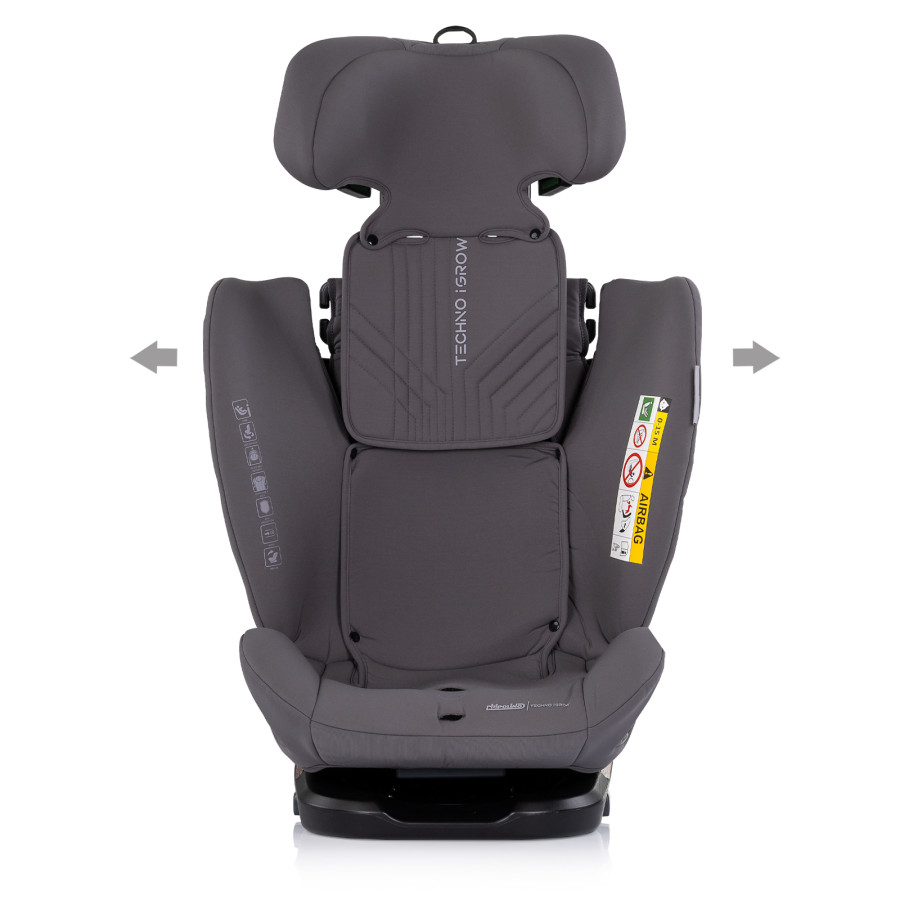 Стол за кола 360 I-size 40-150 см Techno iGrow сив