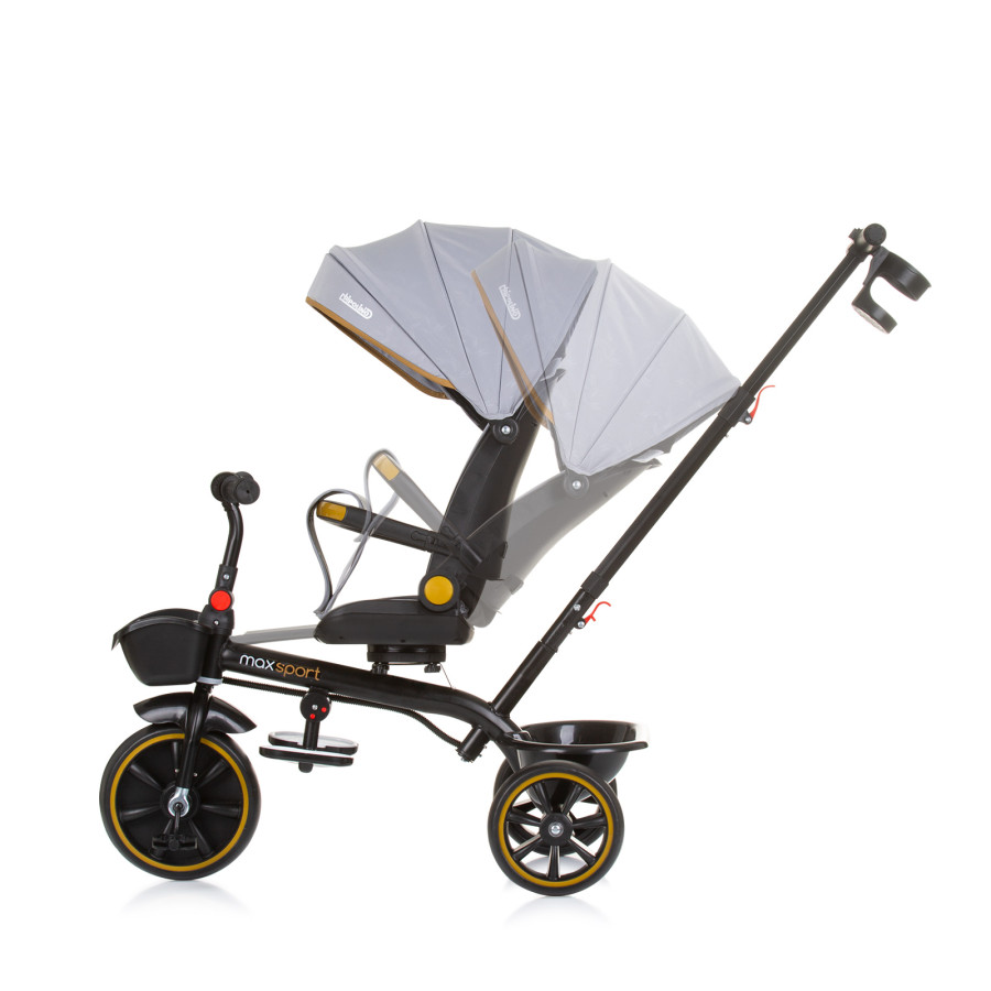 Триколка със сенник Max Sport пепелно сив