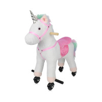 Детско Конче с колела и звук розово