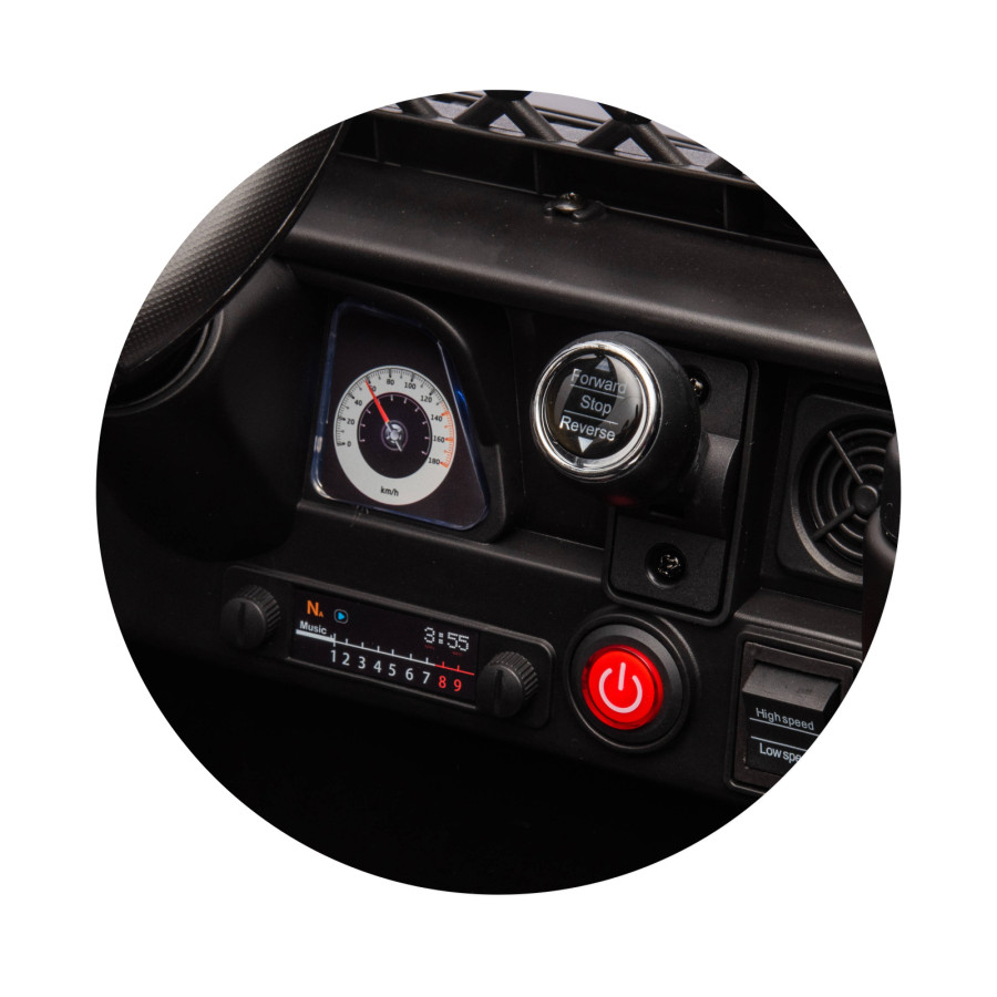 Електрически джип Toyota FJ Cruiser черен EVA гуми