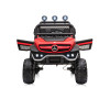 Eлектрически джип Mercedes UNIMOG червен EVA гуми
