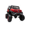 Eлектрически джип Mercedes UNIMOG червен EVA гуми