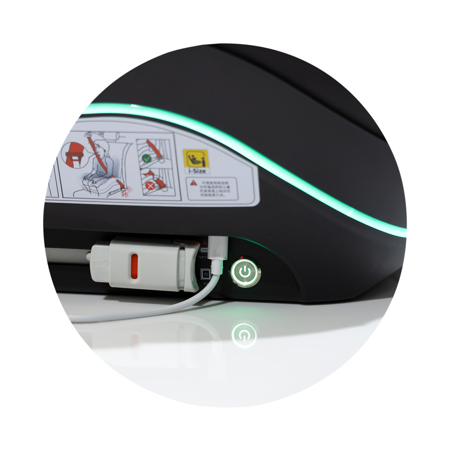 Седалка ISOFIX 125–150 cm Genesis Smart черно