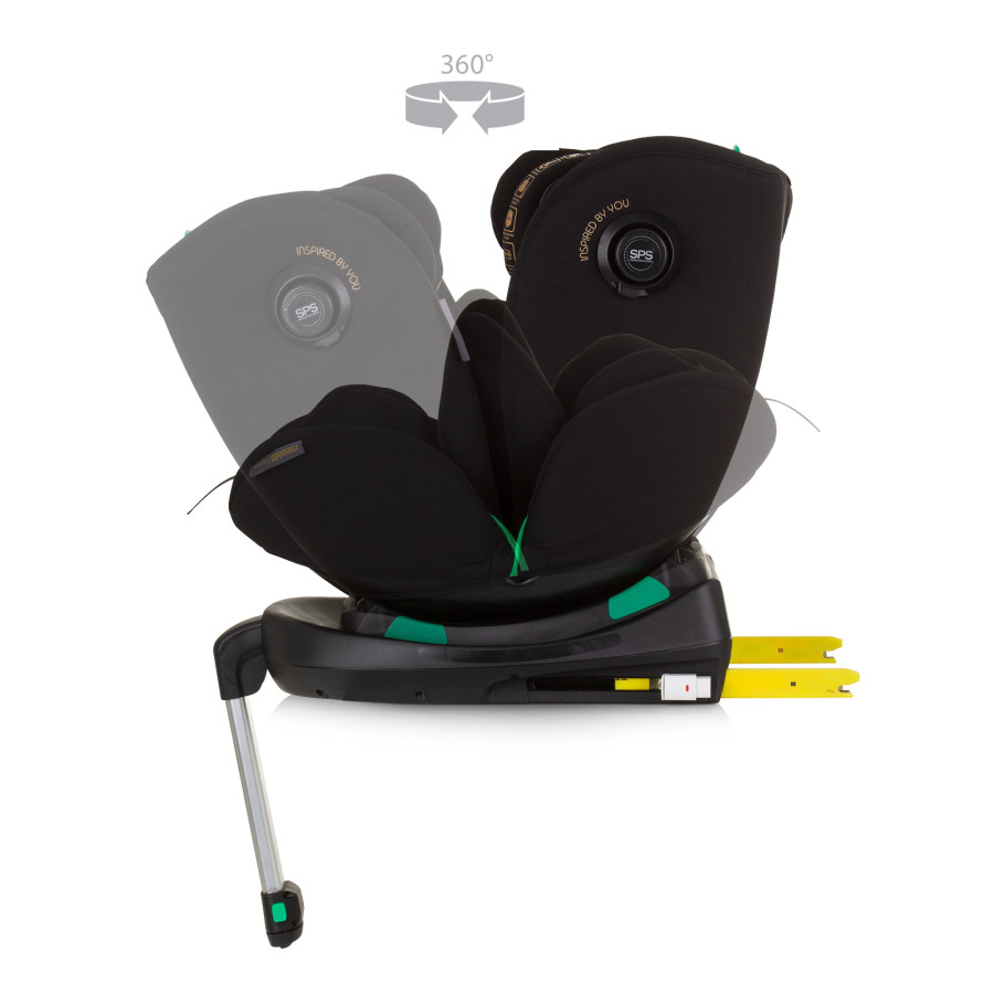 Стол за кола 360 I-size 40-150 Олимпус обсидиан