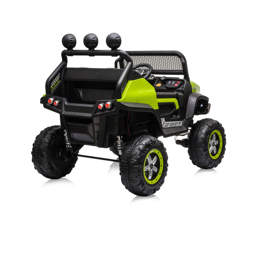 Eлектрически джип Mercedes UNIMOG зелен EVA гуми