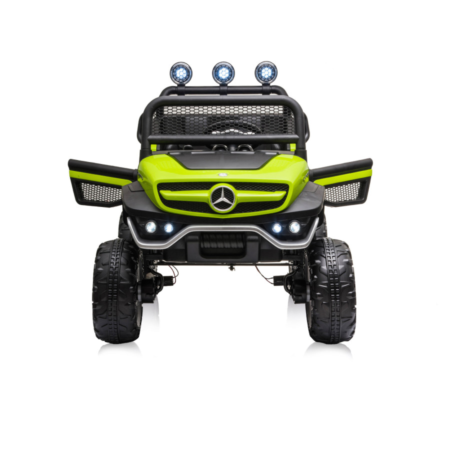 Eлектрически джип Mercedes UNIMOG зелен EVA гуми