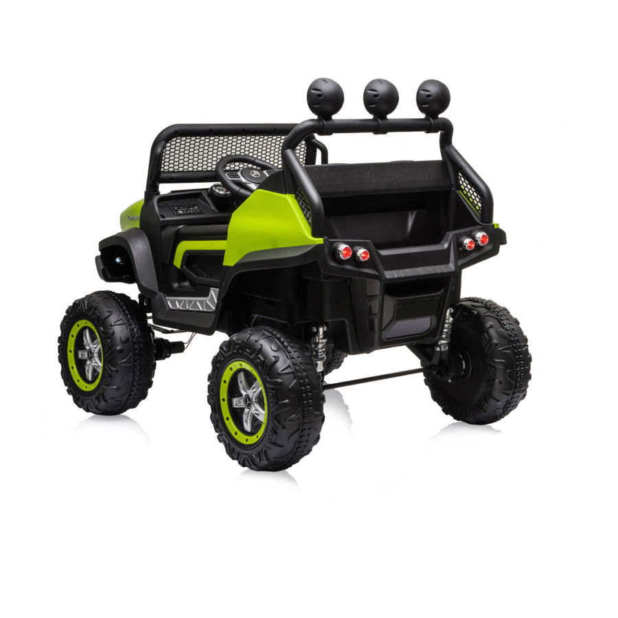 Eлектрически джип Mercedes UNIMOG зелен EVA гуми