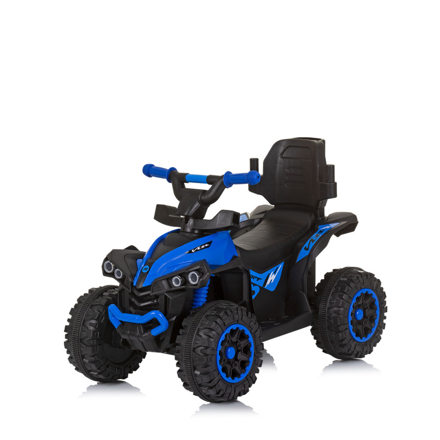 Количка за яздене с дръжка ATV синя