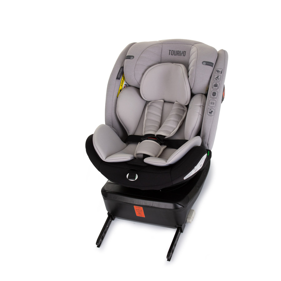 Столче за кола 360 I-size 40-150 Торино пепелно сиво
