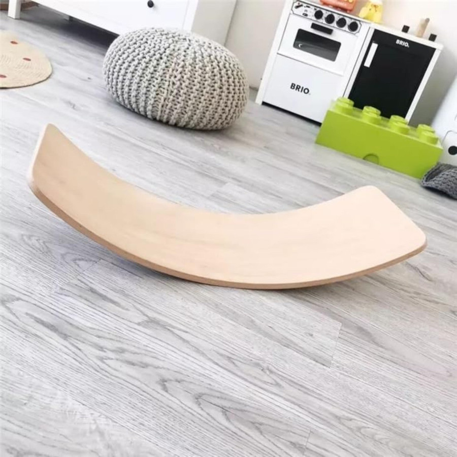 Дървена дъска за баланс 82x30x15 см